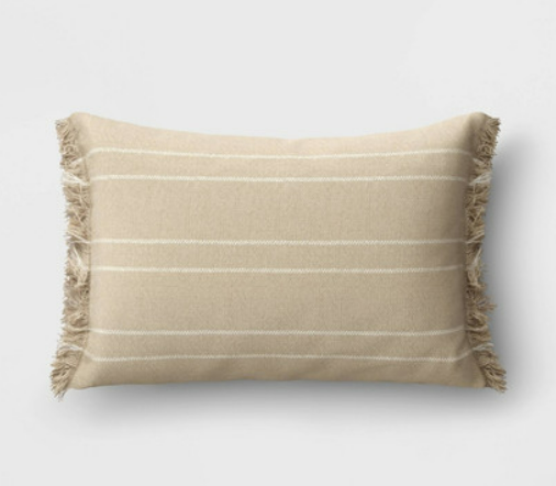 Richmond Blogger Amanda Seibert's Target Home Décor Finds - Striped Lumbar Pillow